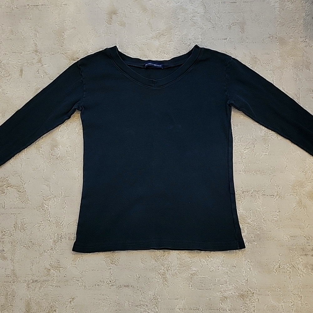 BRANDY MELVILLE BLACK LONG SLEEVE T SHIRT TOP